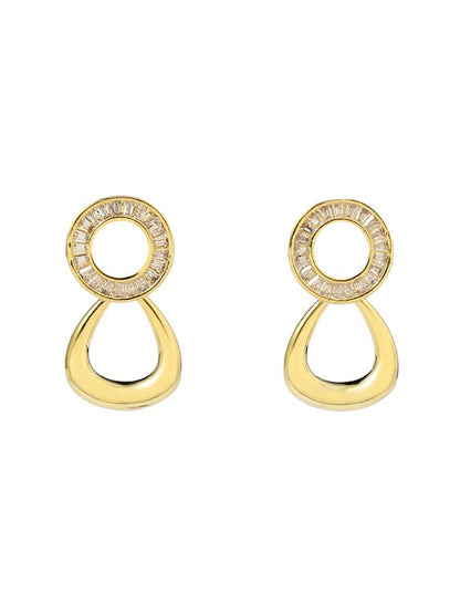SALTY Yume Gold-Plated Contemporary Studs