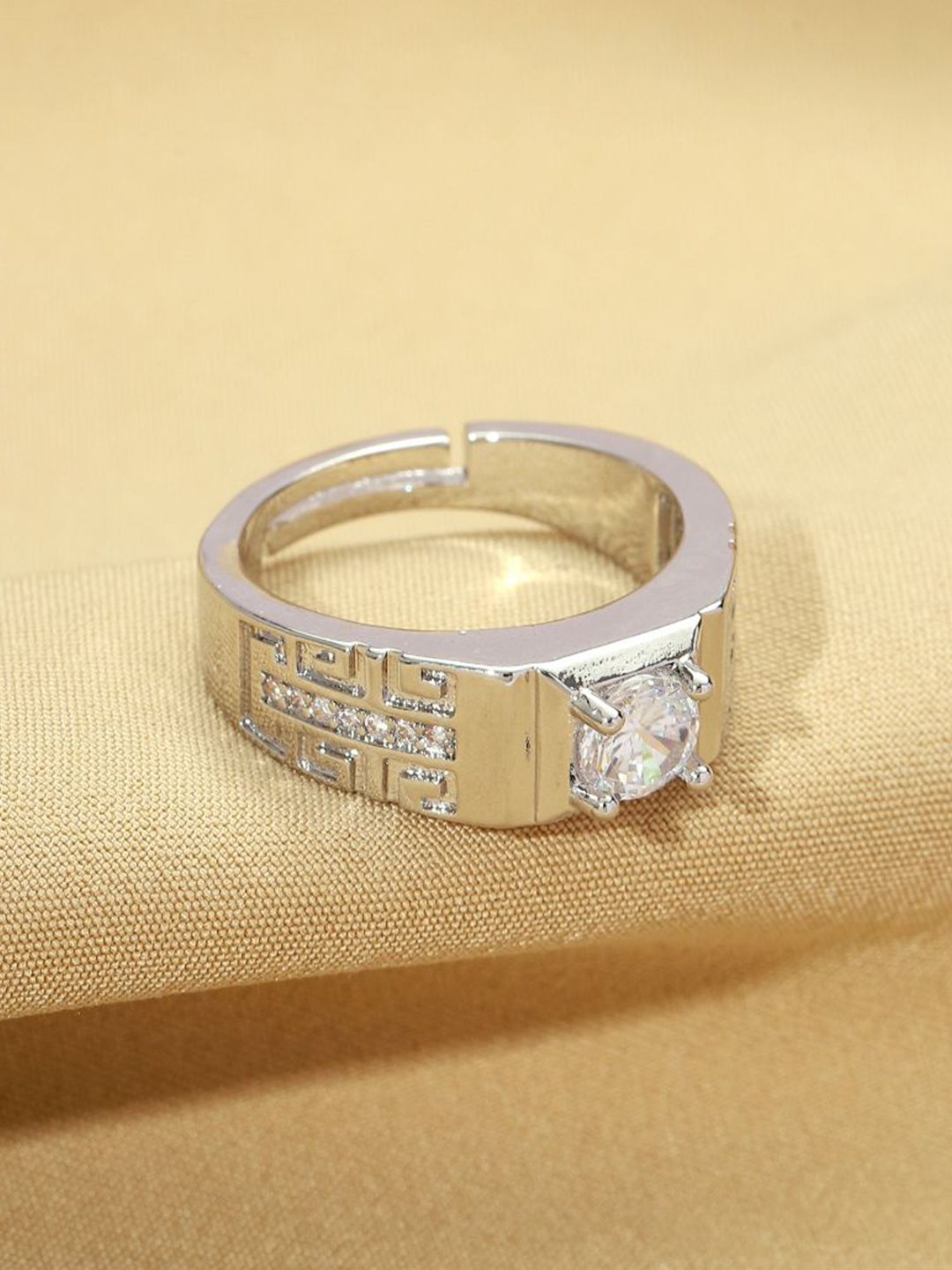 SALTY Pack of 2 Men Everlasting Solitaire Engagement Ring
