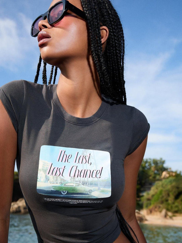 Short sleeve T-shirt with print