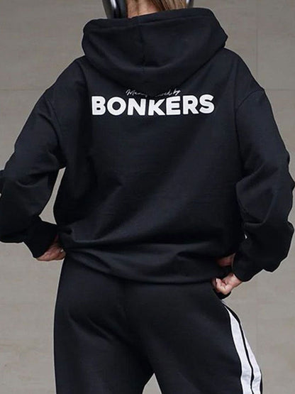 Women Printed Hooded Pullover Sweatshirt