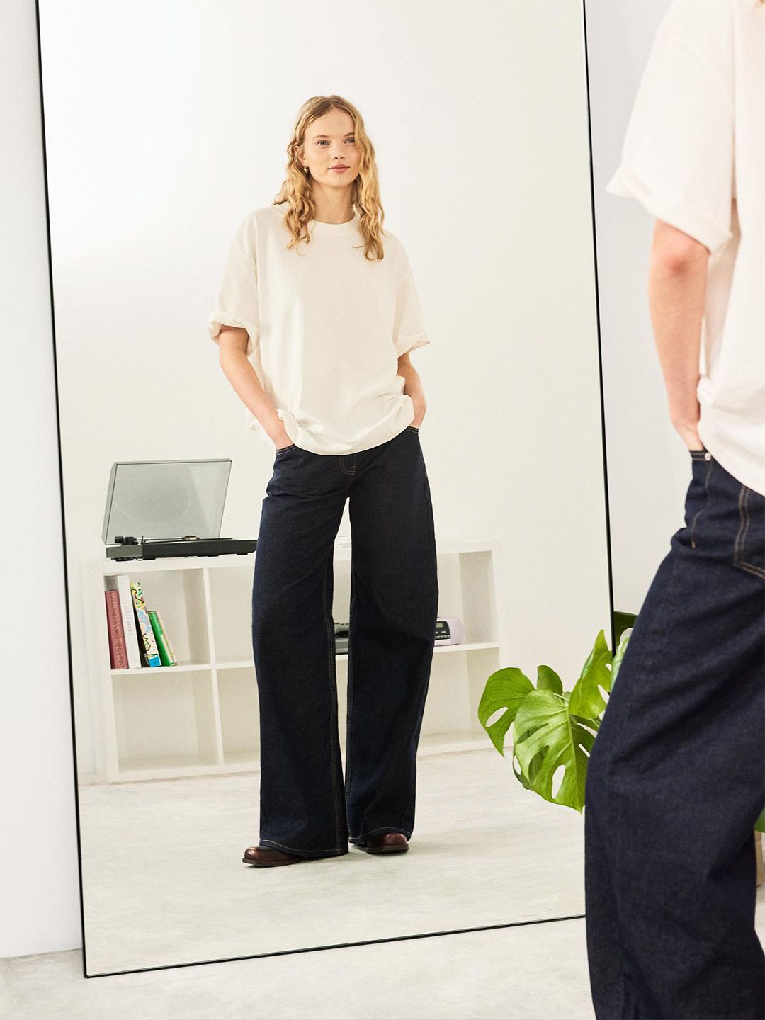 Oversize short sleeve heavy cotton T-shirt