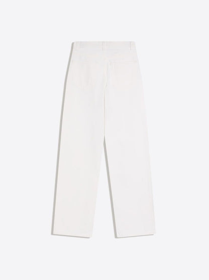 High-Waist Wide-Leg Straight Jeans