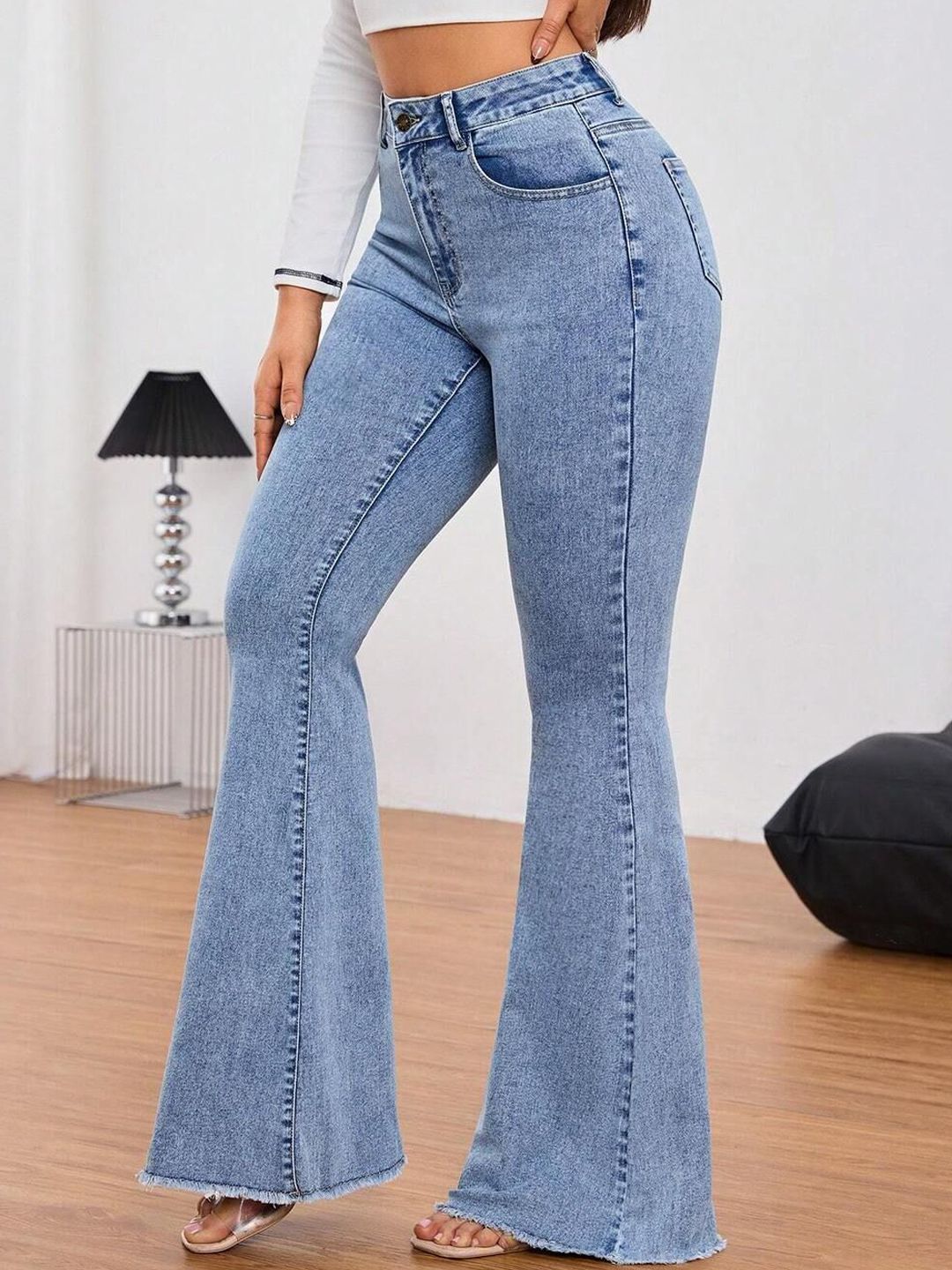 Women Bootilicious Bootcut High-Rise Stretchable Cotton Jeans