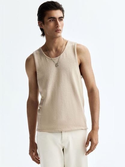 Regular Fit Knitted Vest Top