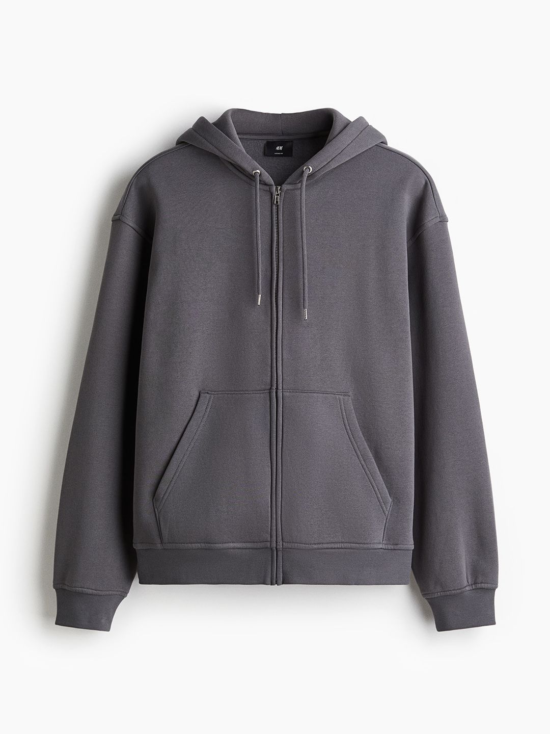 Loose Fit Zip-Through Hoodie