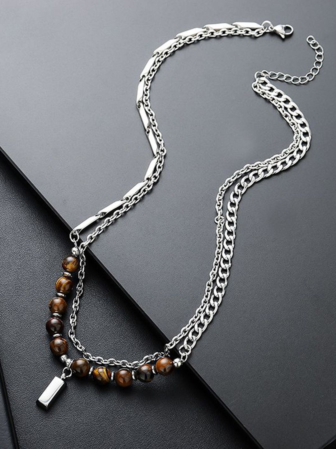 Stainless Steel Silver-Plated Chain
