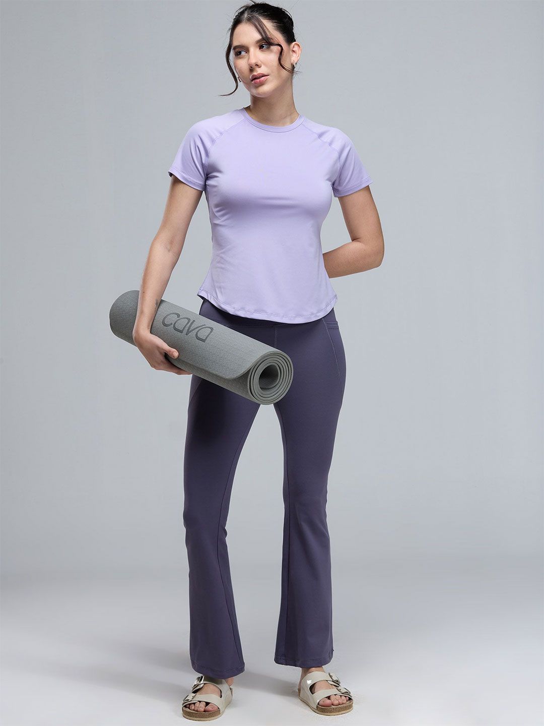 Women Mauve Sculpt Leggings