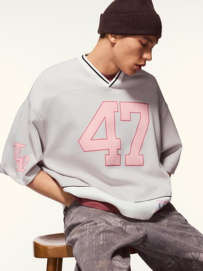 Short sleeve sport print T-shirt