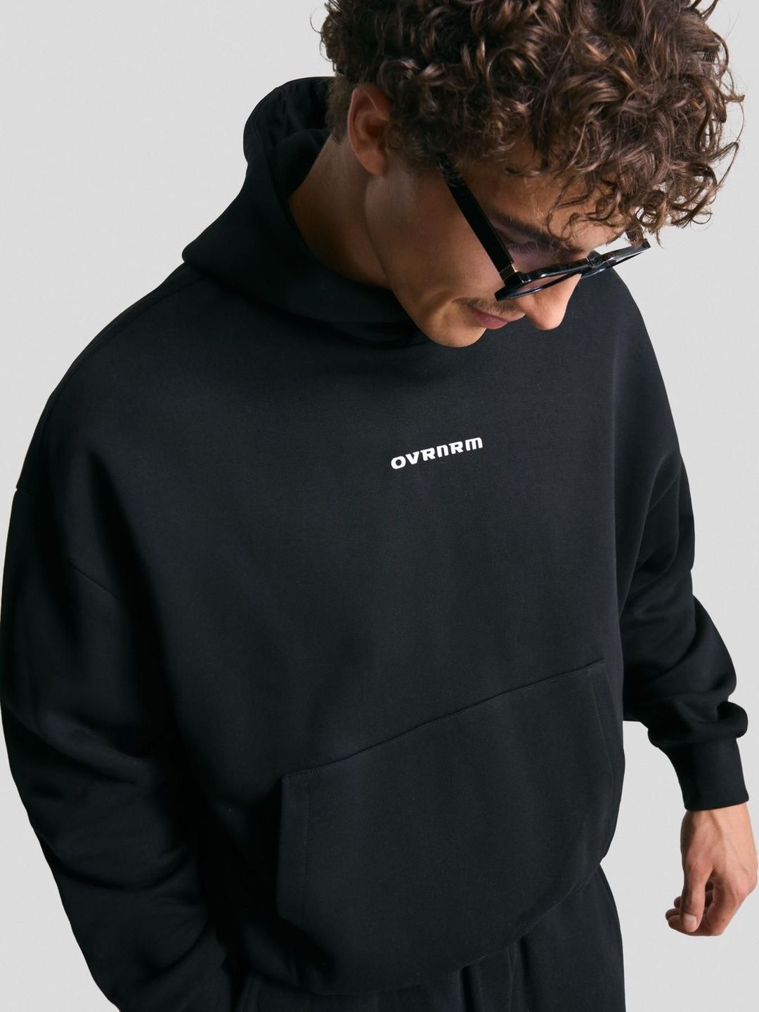 Printed boxy fit hoodie