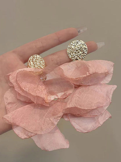 Leaf Shaped Drop Earrings