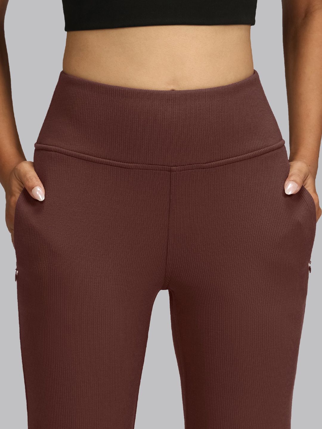 Women High-Rise Rib Supreme Flare Pants Tall
