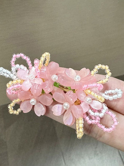 Pearls Floral Drop Earrings