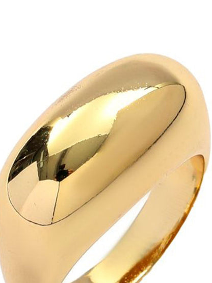 SALTY Golden Plated Stackable Rings For Women & Girls Stylish Adjustable Finger Ring