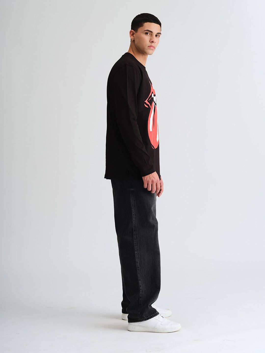 Men Printed Extended Sleeves T-shirt
