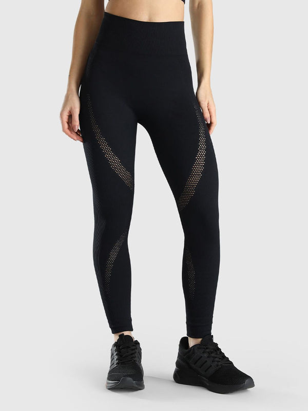 Dry Fit High Rise Seamless Ankle Length Gym Tights