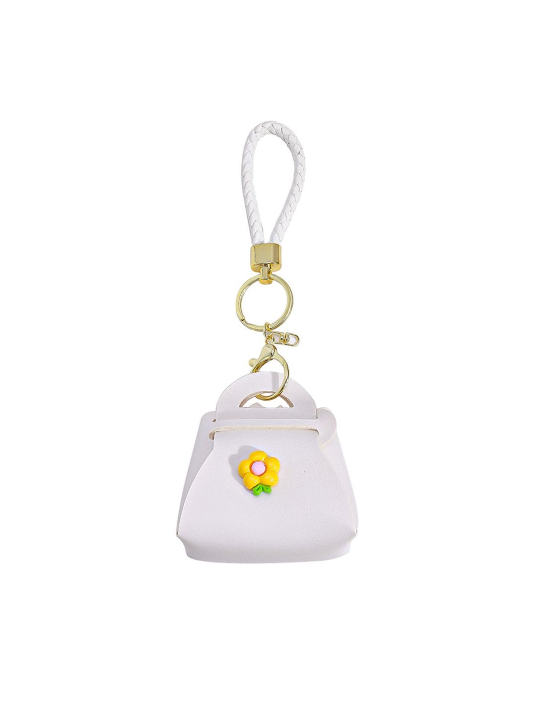 SALTY Floral Mini White Bag Charm