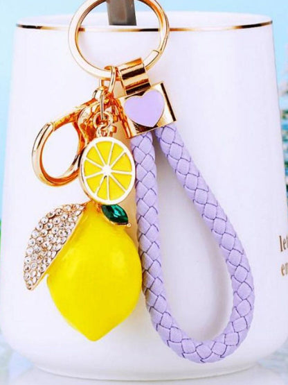 SALTY Purple & Yellow Zestie Lemon Bag Charm