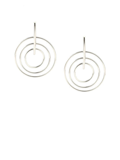 SALTY Pack of 2 Women Captivating Luxury Silver Earring