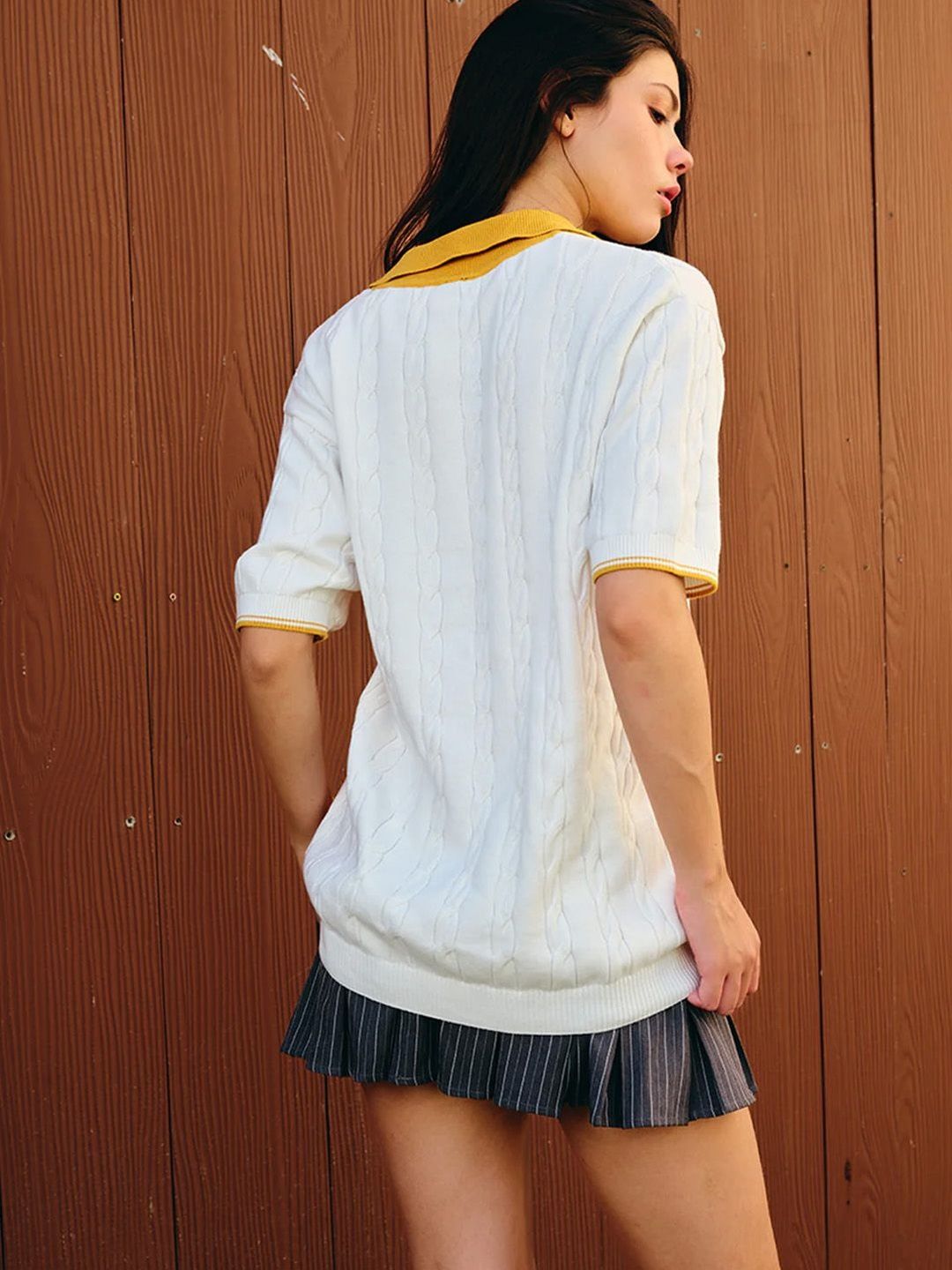 Hufflepuff Legacy Cable Knit Polo