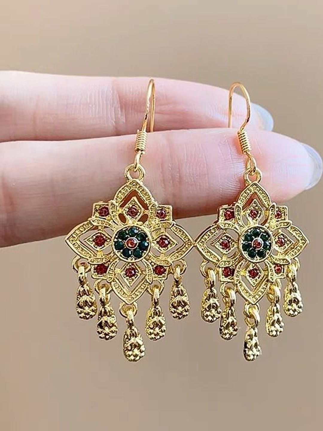 Geometric Drop Earrings