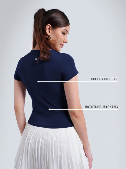 Women Square Neck Kimono Sleeve Top