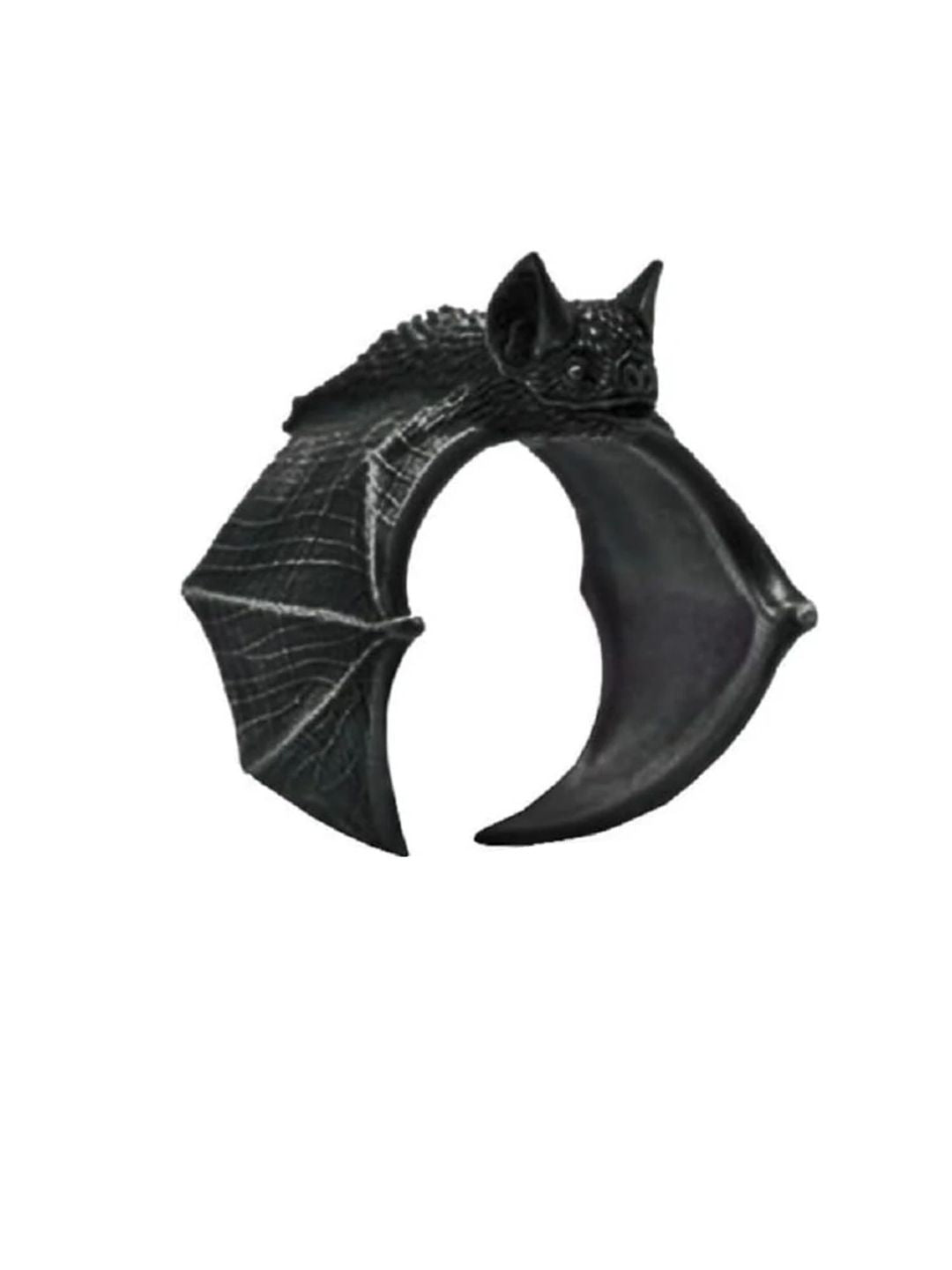 SALTY Pack of 2 Women Spooky Bat Black Ring