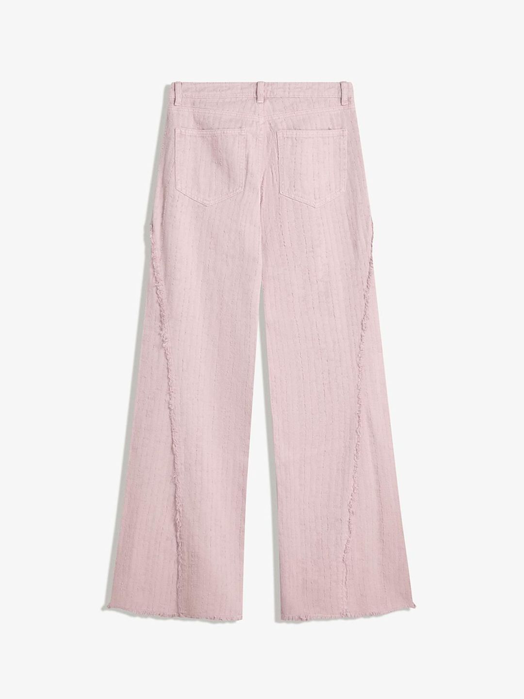 Textured Flared Jeans
