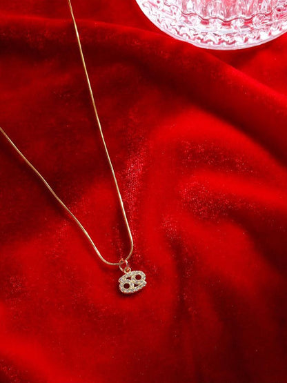SALTY Cosmic Zodiac Pendant With Neck Chain - Cancer