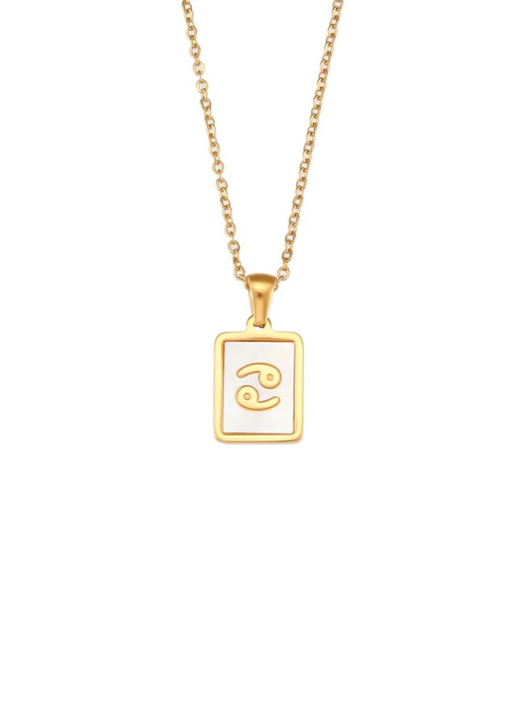 SALTY Pack of 2 Women Sign of the Stars Zodiac Necklace - Cancer