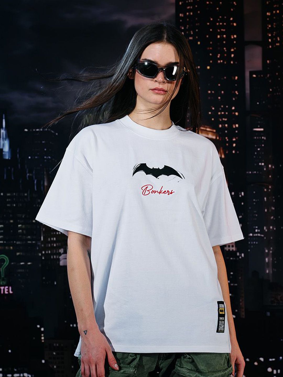 Women Batman Sonic Oversized T-shirt