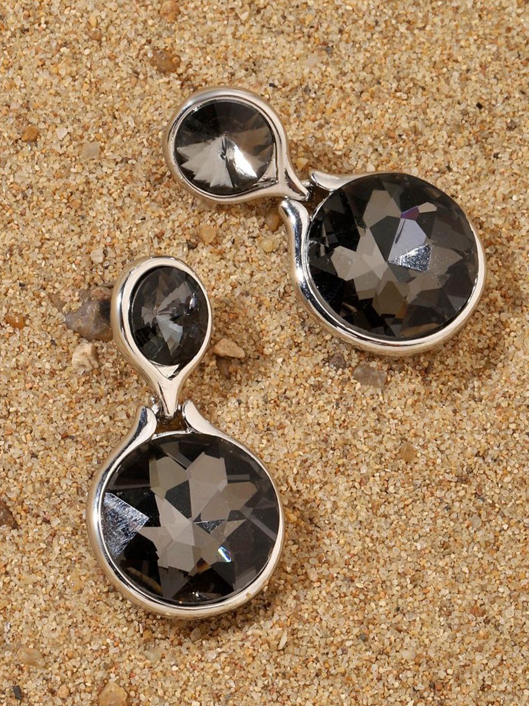 SALTY Glinting Luxury Silver Drop Earrings