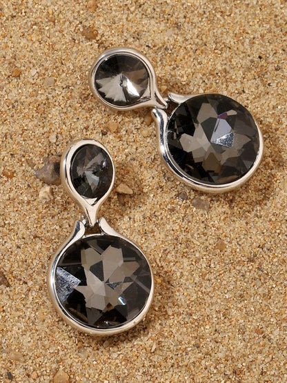 SALTY Glinting Luxury Silver Drop Earrings