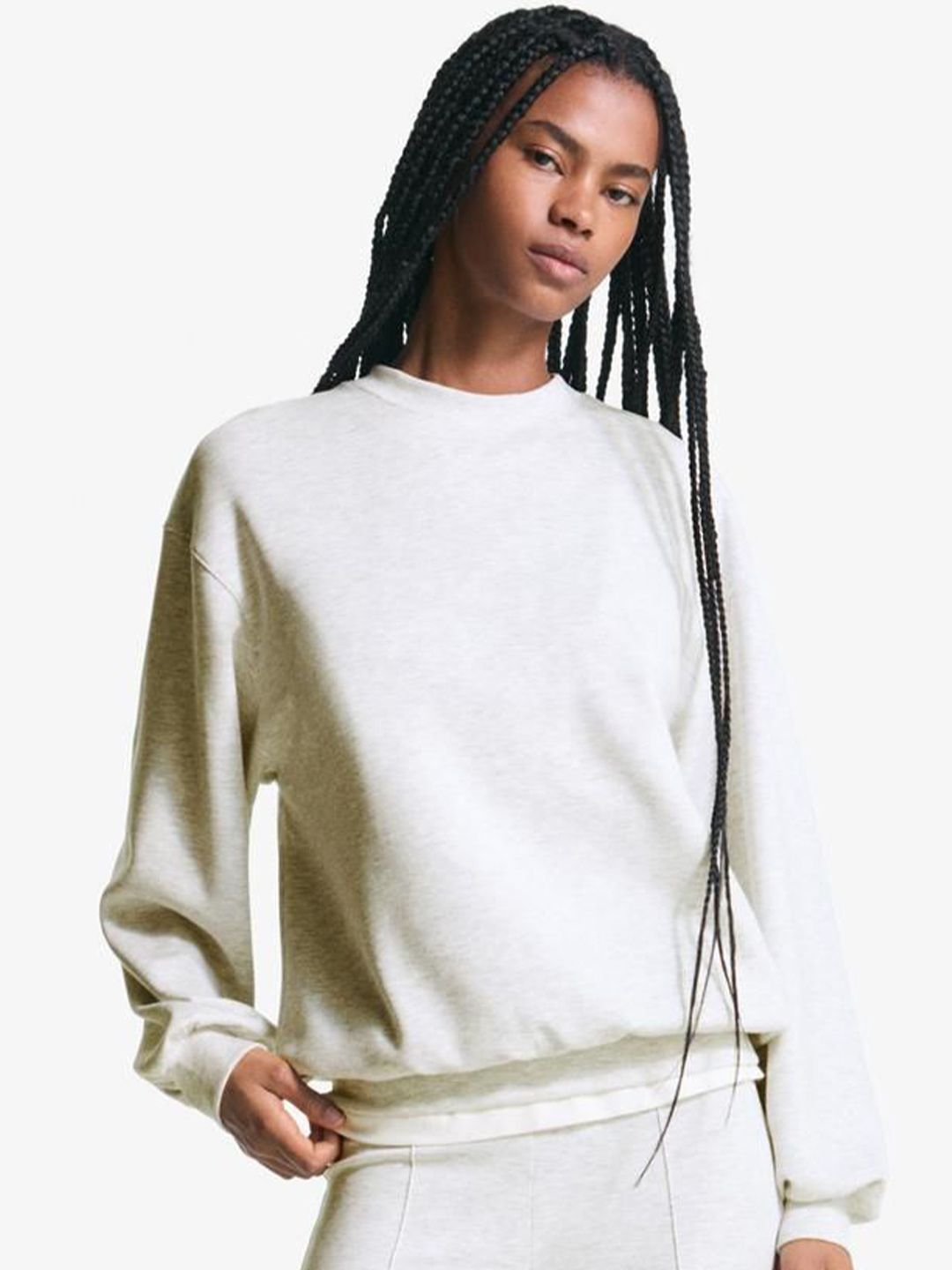 Oversize soft modal blend sweatshirt