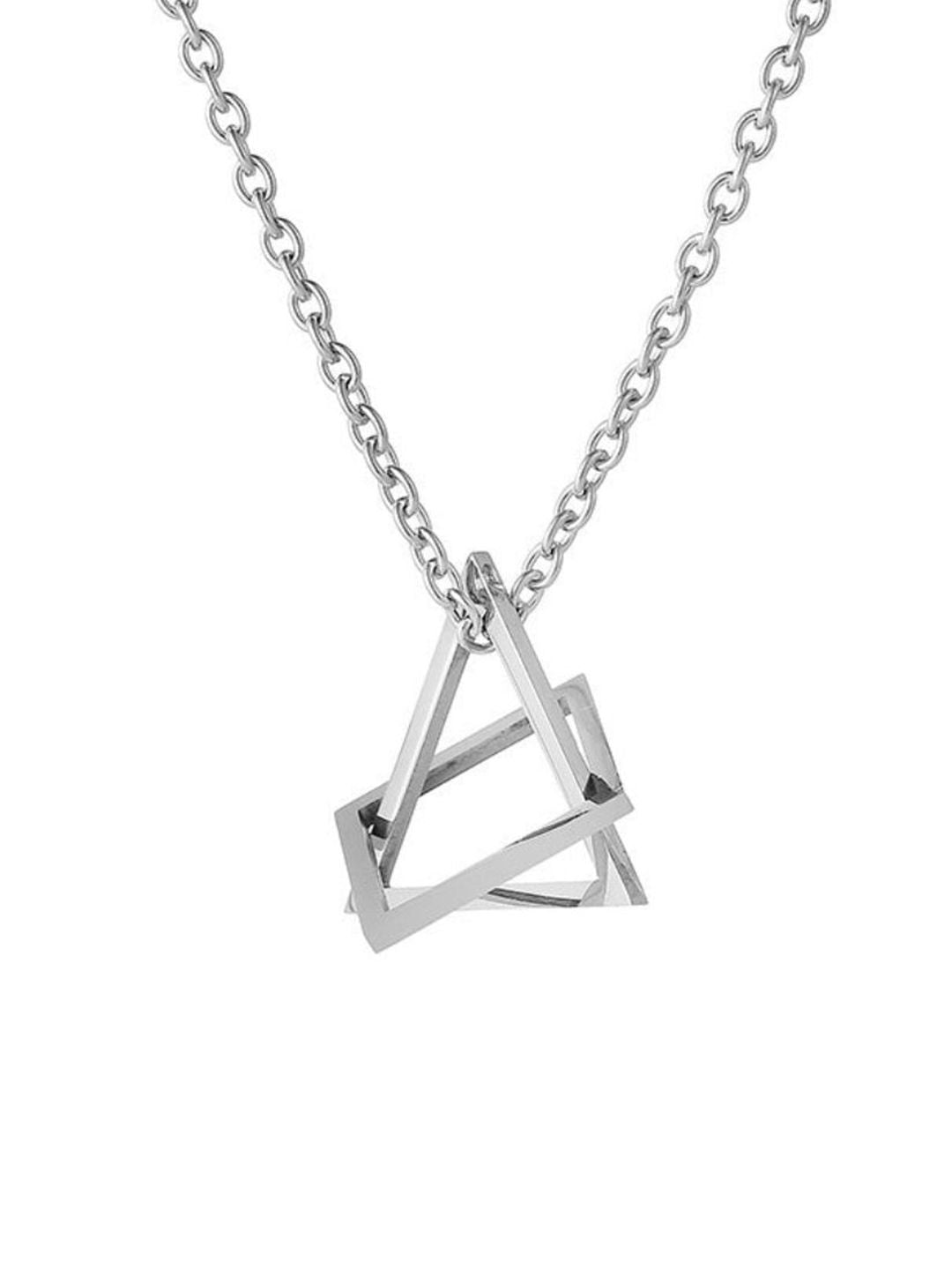 SALTY Pack of 2 Men Geometa Pendant Necklace