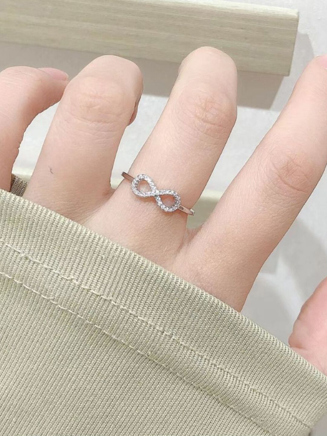 SALTY Pack of 2 Women Beyond Infinity Silver Ring