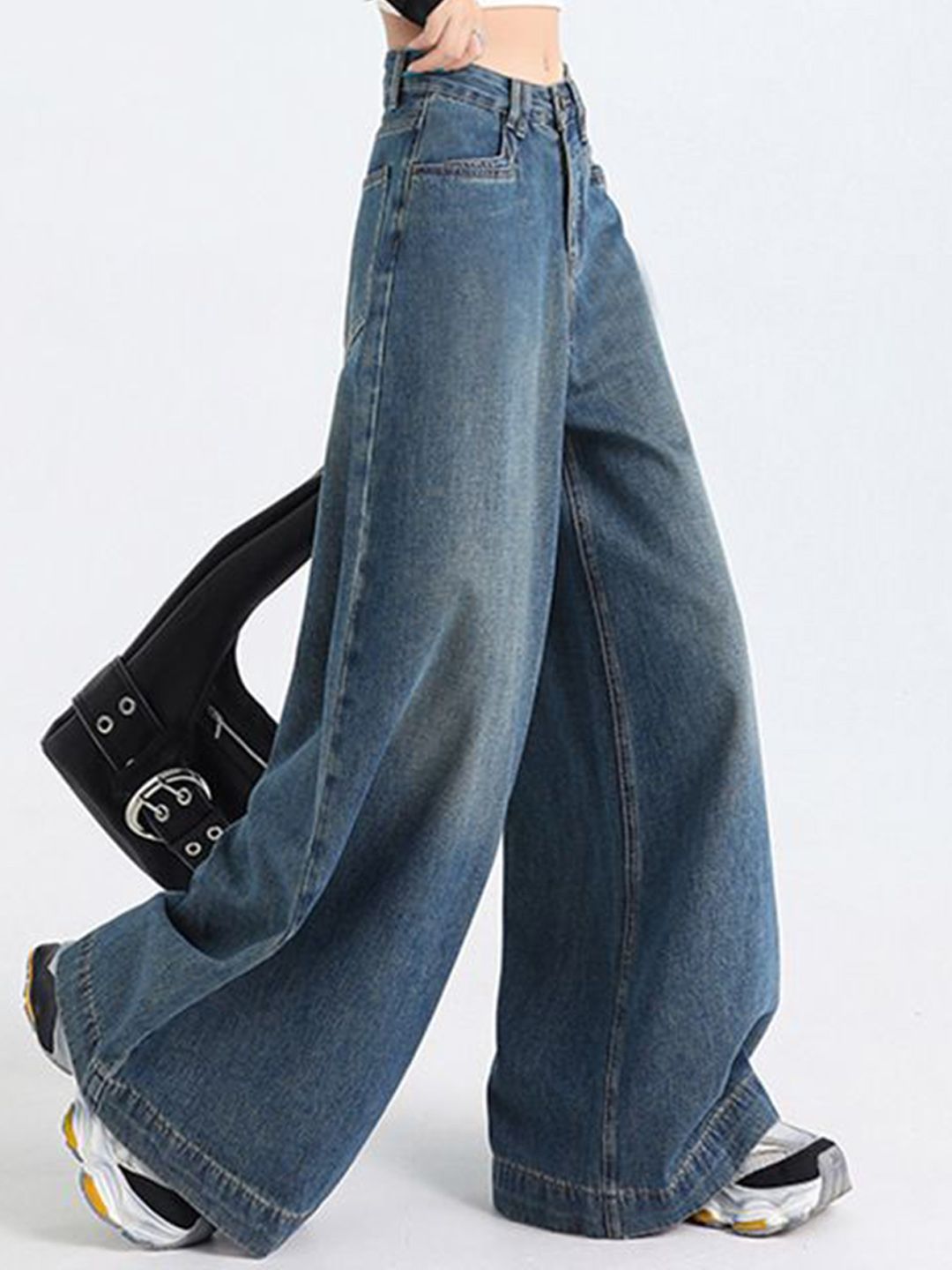 Women Flared Light Fade Jeans