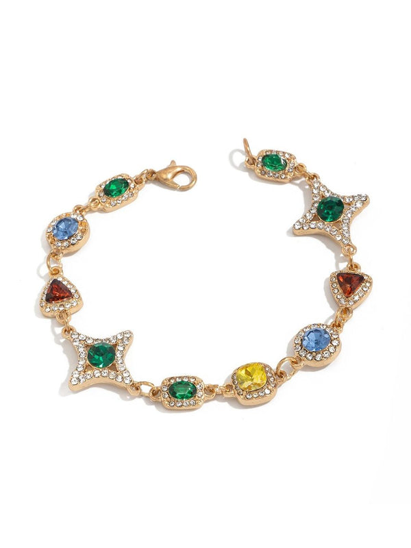 Men Handcrafted Gold-Plated Multistrand Bracelet
