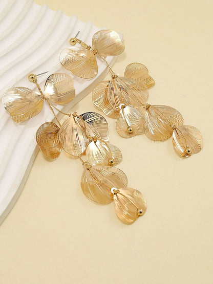 Leaf Shaped Studs Earrings