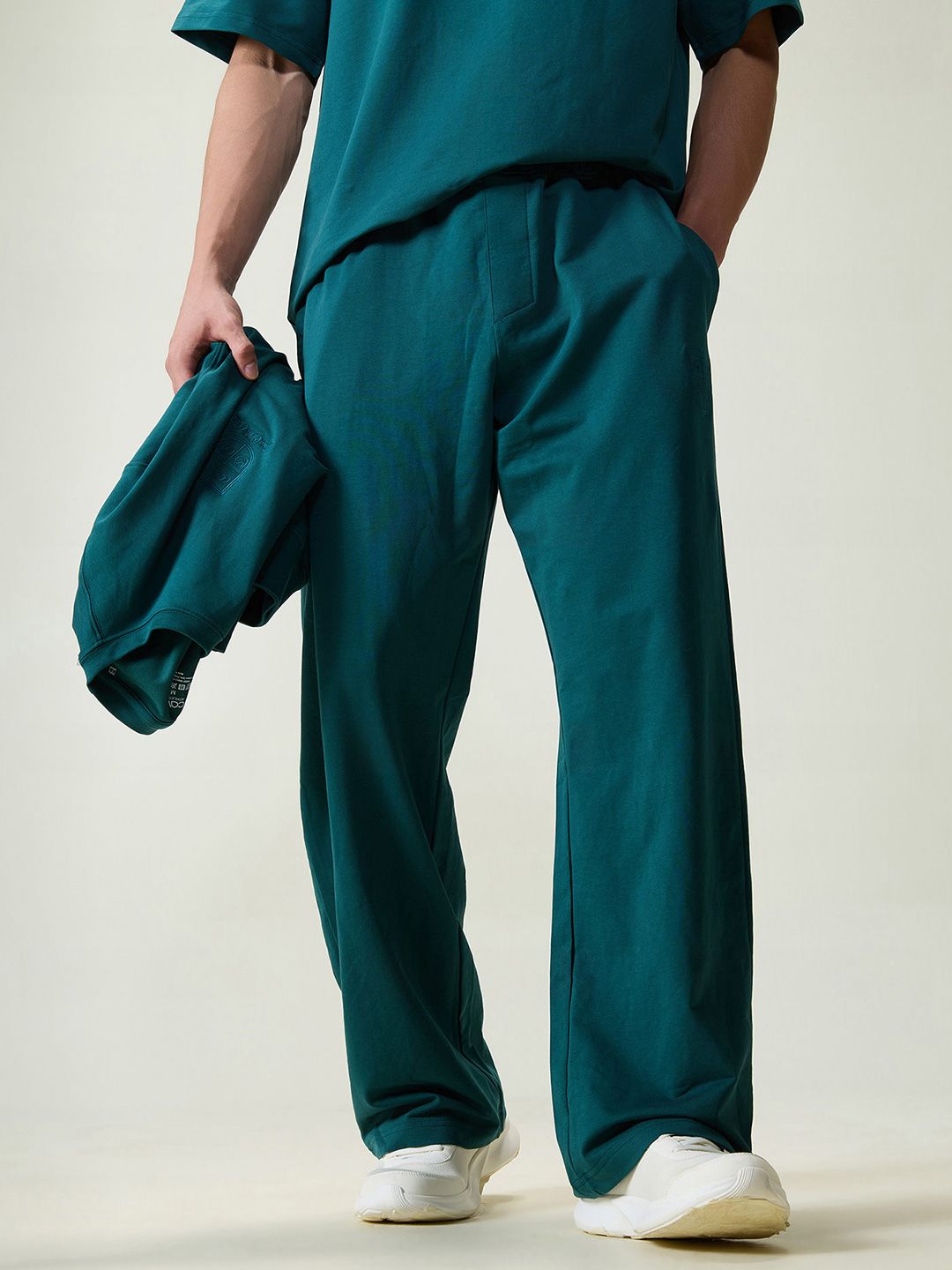 Green Wide Leg Joggers