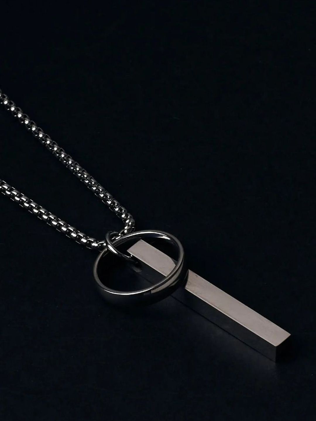 SALTY Men Set Of 2 Rebel & Collier Pendant With Chain