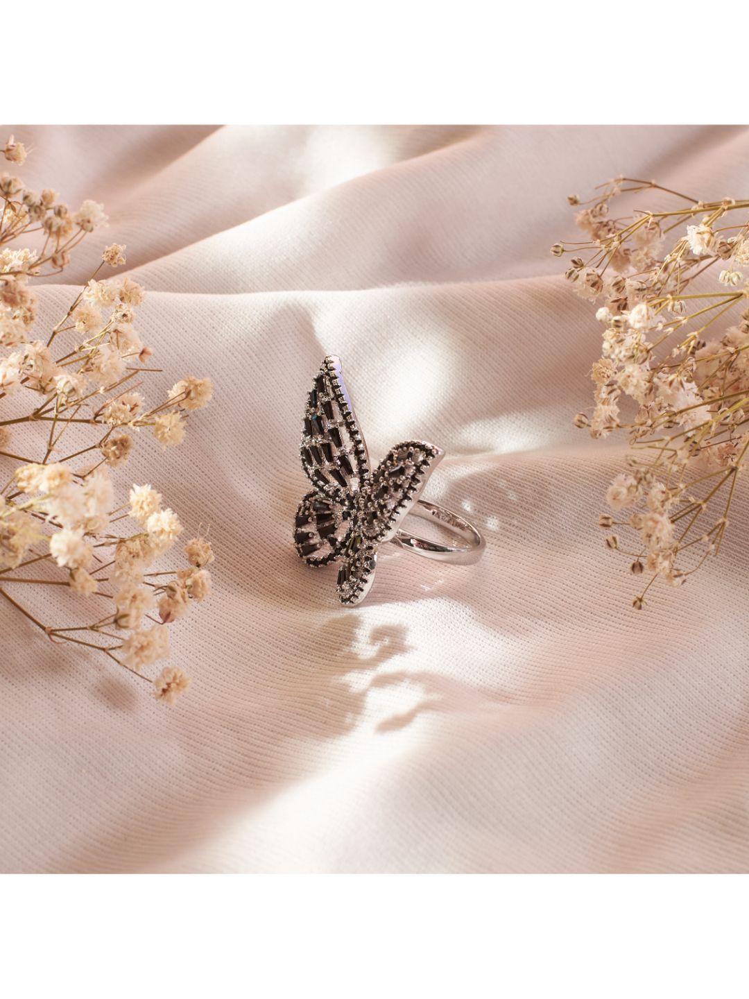 SALTY Lunar Butterfly Bliss Stylish Adjustable Finger Ring
