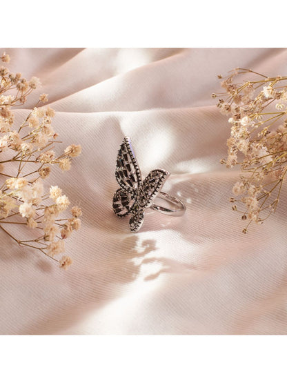 SALTY Lunar Butterfly Bliss Stylish Adjustable Finger Ring
