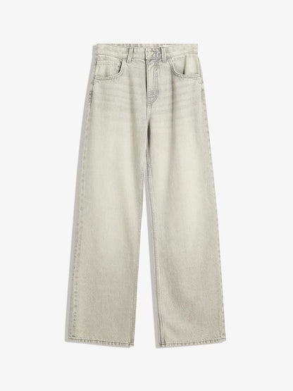 Women Straight Wide-leg Jeans