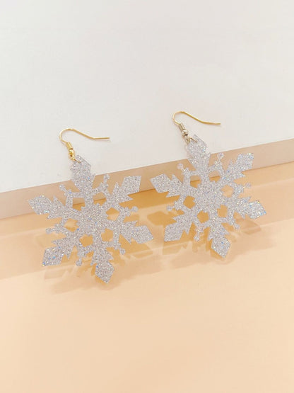 Leaf Shaped Drop Earrings