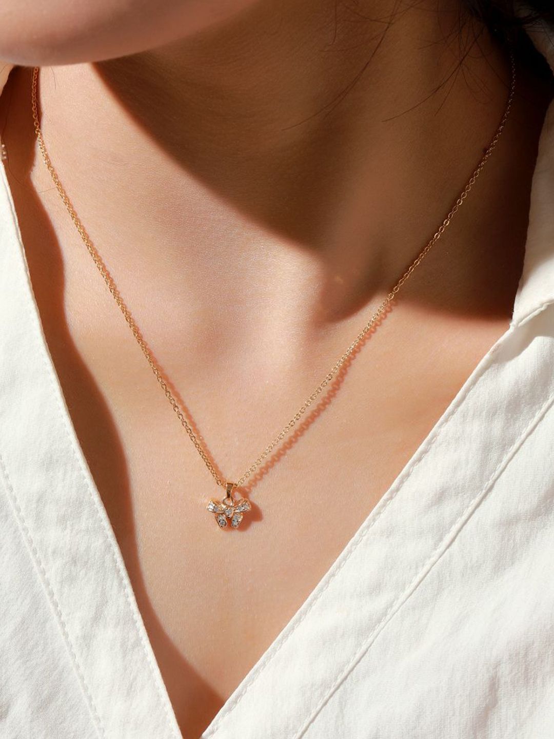 SALTY Sweet Bow Neckalce for Women & Girls