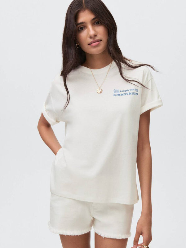 Graphic Printed Drop-Shoulder Sleeves Pure Cotton Relaxed Fit T-shirt