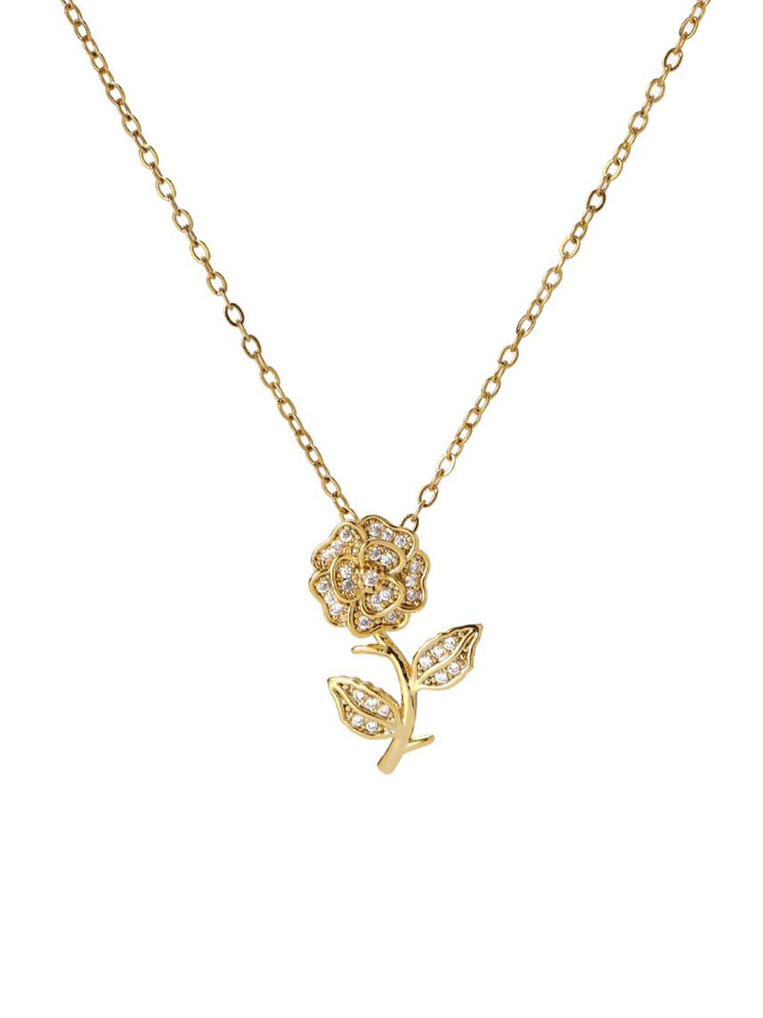 SALTY Stone Studded Petals & Promise Copper Chain
