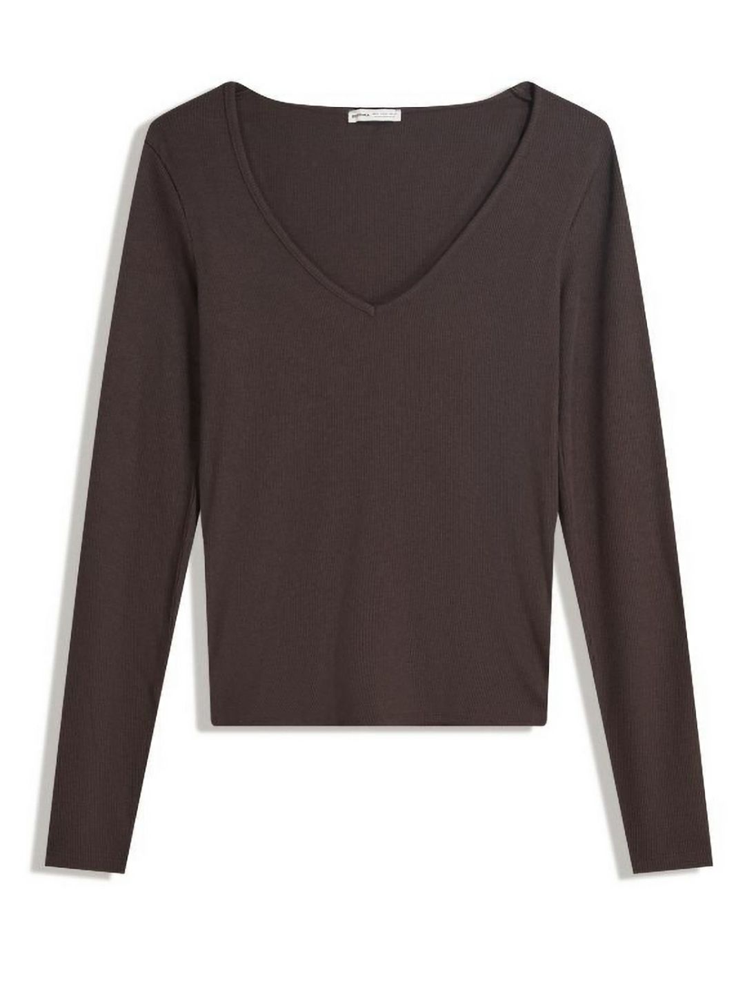 Long sleeve V-neck T-shirt