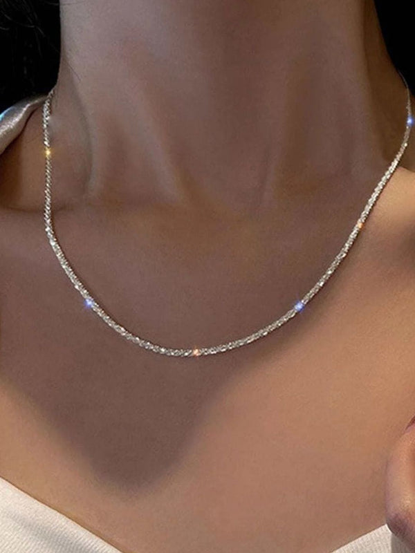 Silver-Plated Enamelled Chain