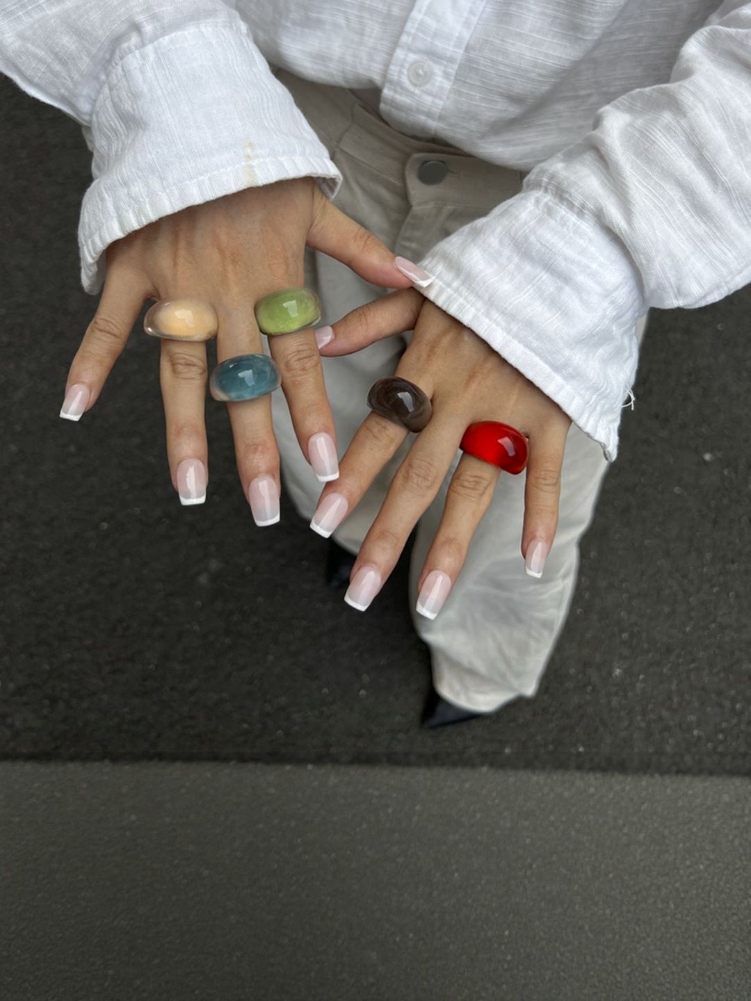 Women Textured Finger Ring